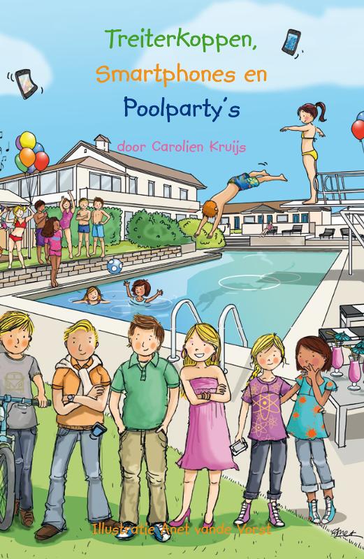 Omslag van Treiterkoppen, smartphones en poolpartys