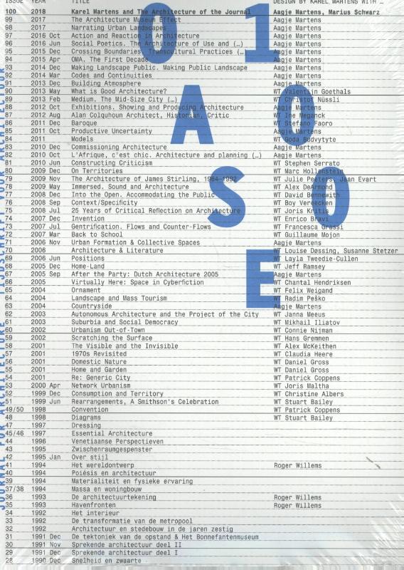 Omslag van OASE 100