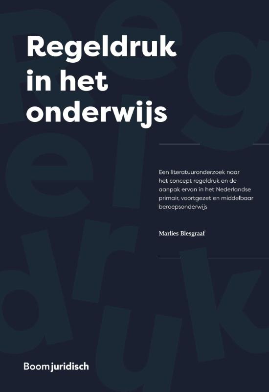 Omslag van Regeldruk in het onderwijs