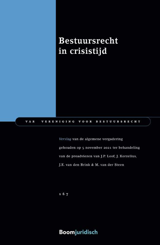 Omslag van Bestuursrecht in crisistijd