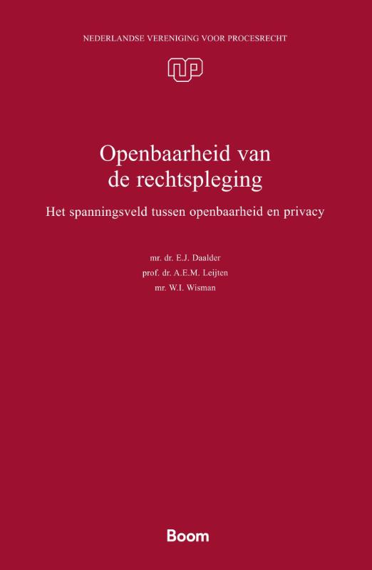 Omslag van Openbaarheid van de rechtspleging
