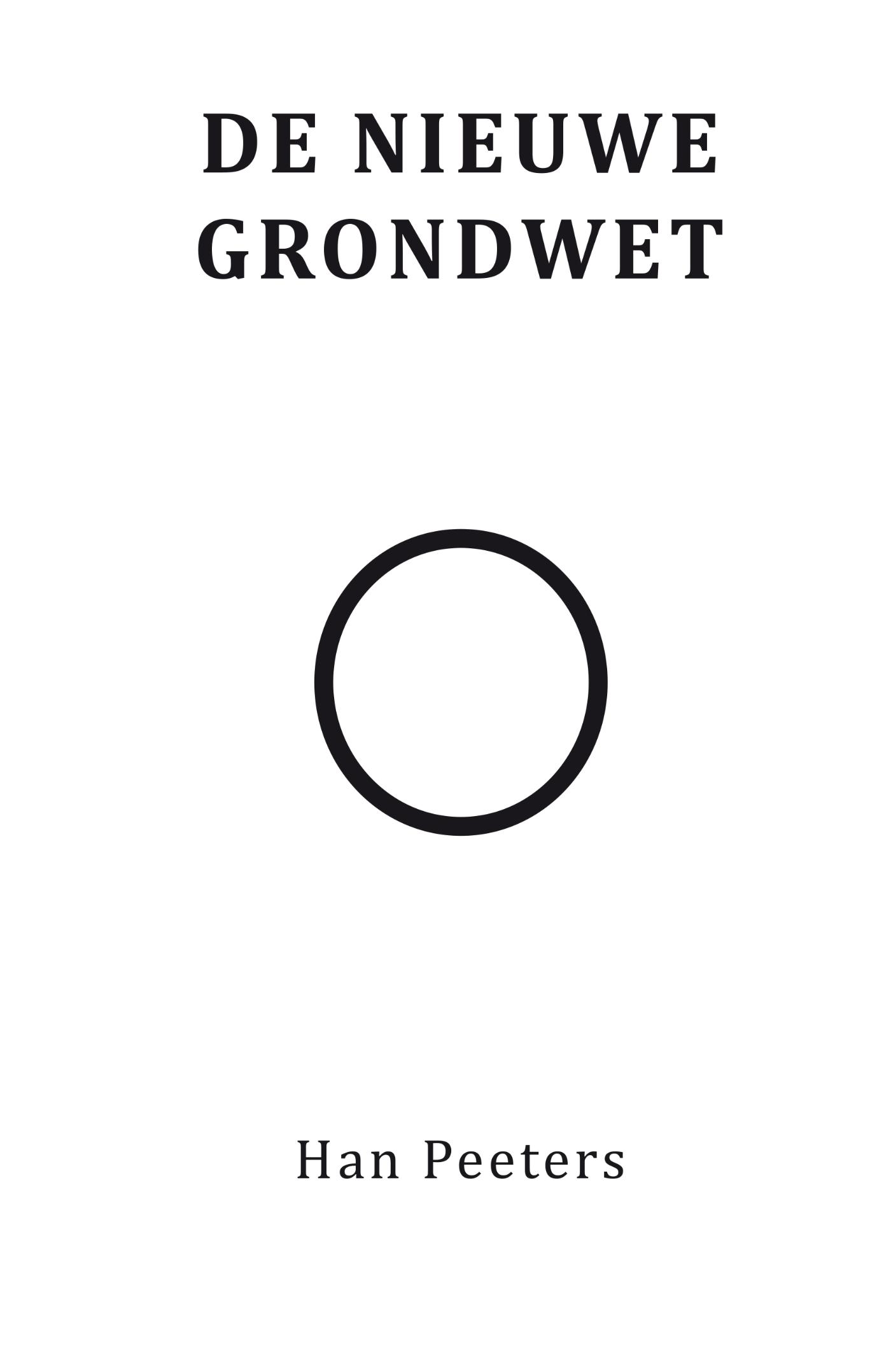 Omslag van De nieuwe grondwet