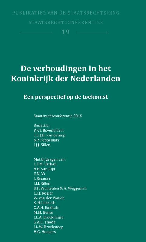 Omslag van De verhoudingen in het Koninkrijk der Nederlanden