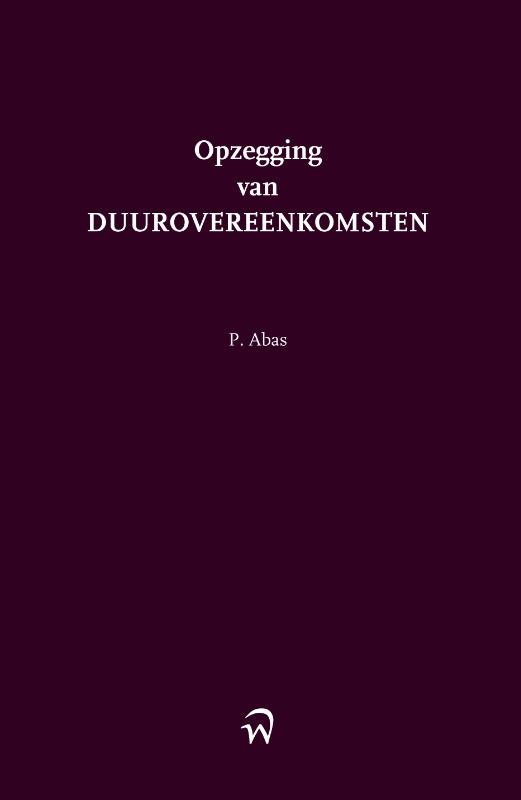 Omslag van Opzegging van duurovereenkomsten