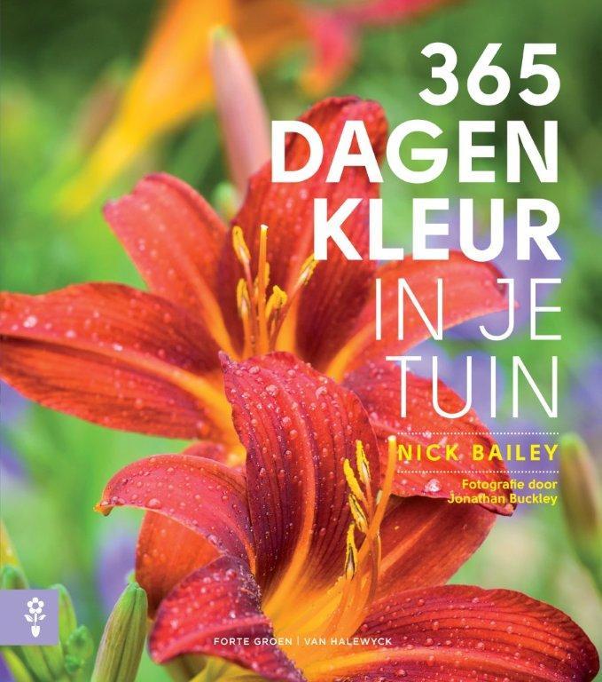 Omslag van 365 dagen kleur in je tuin