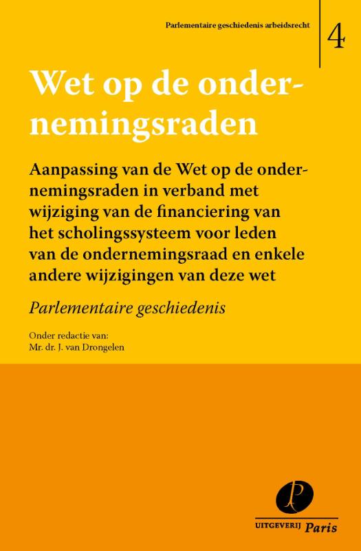Omslag van Wet op de ondernemingsraden