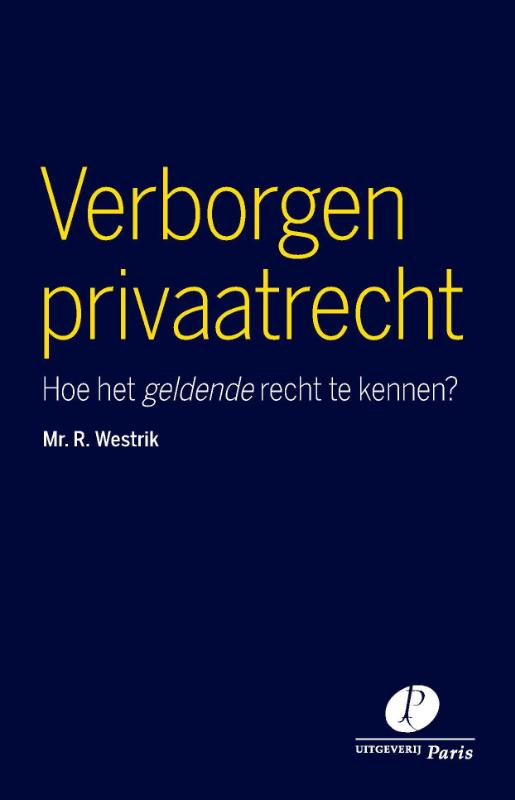 Omslag van Verborgen privaatrecht