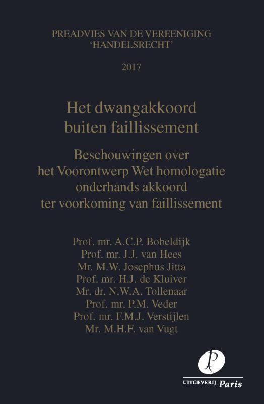Omslag van Het dwangakkoord buiten faillissement