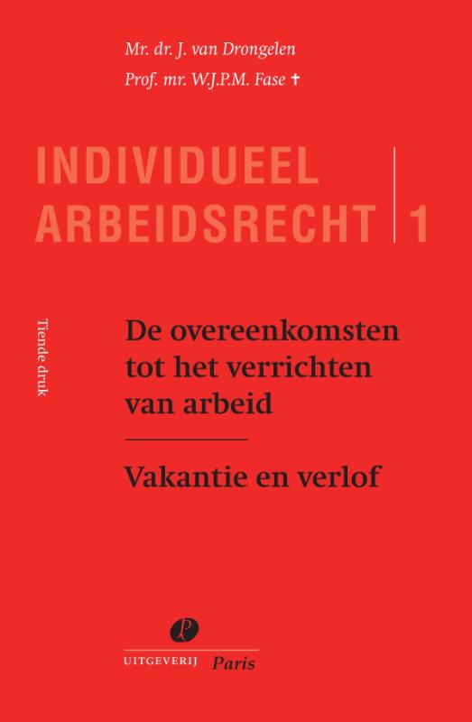 Omslag van De overeenkomst tot het verrichten van arbeid