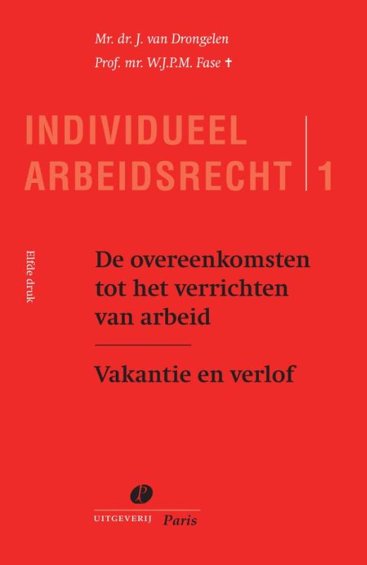 Omslag van De overeenkomst tot het verrichten van arbeid