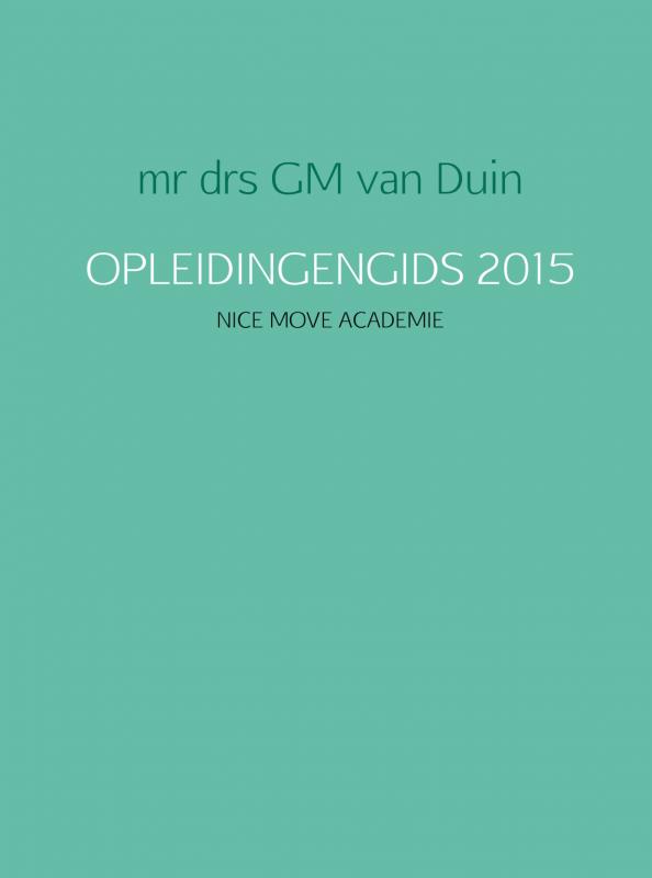 Omslag van OPLEIDINGENGIDS 2015