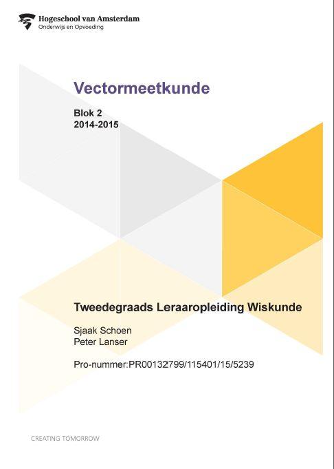 Omslag van Vectormeetkunde