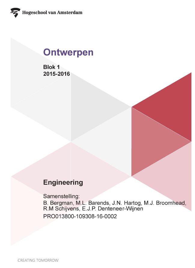 Omslag van Ontwerpen