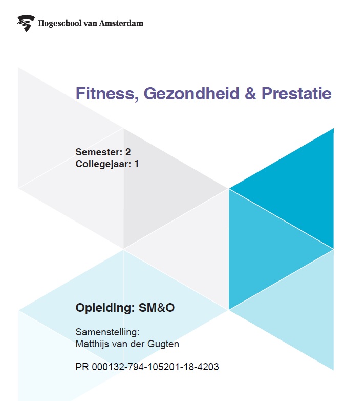 Omslag van Fitness, gezondheid & prestatie