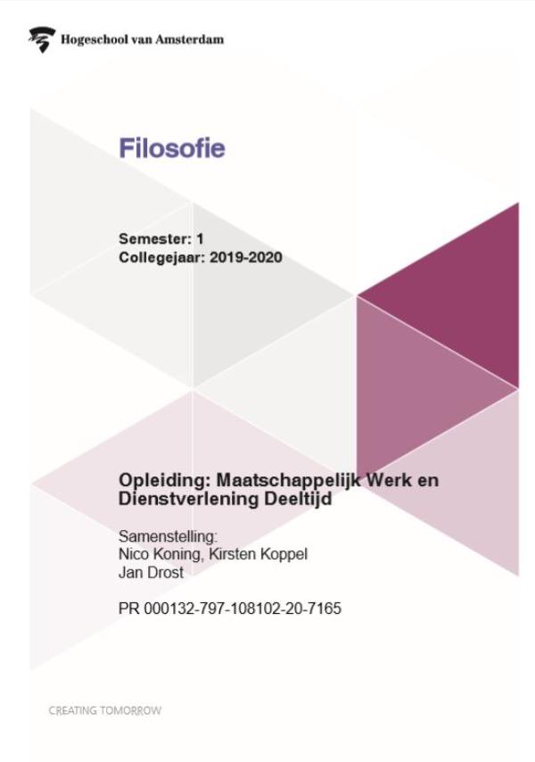 Omslag van Filosofie