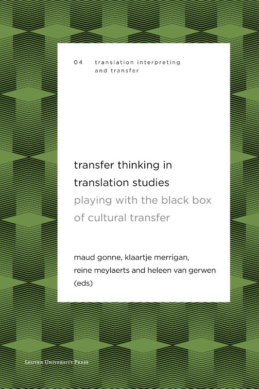 Omslag van Transfer Thinking in Translation Studies