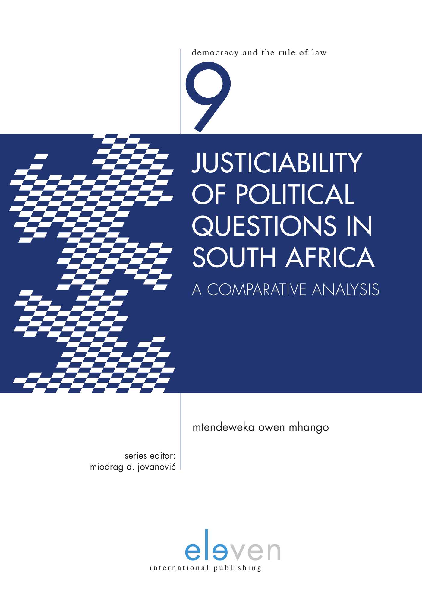 Omslag van Justiciability of Political Questions in South Africa