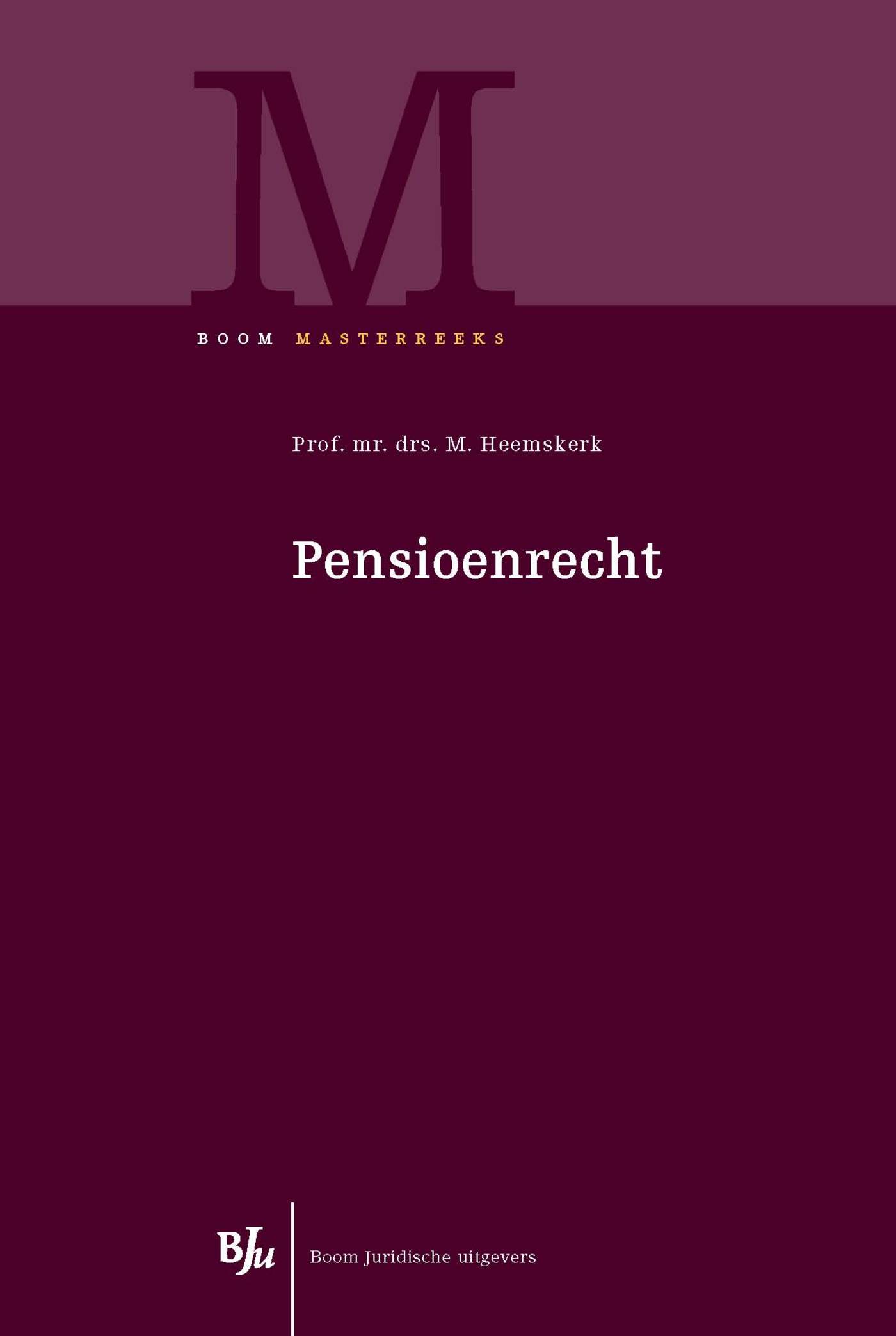 Omslag van Pensioenrecht