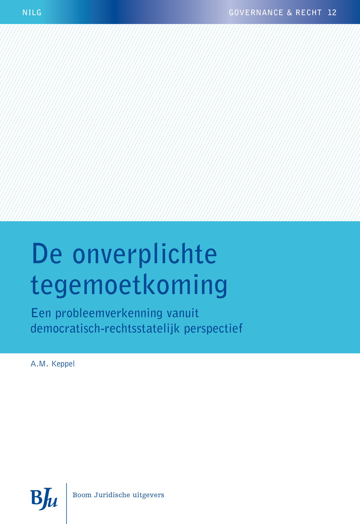 Omslag van De onverplichte tegemoetkoming