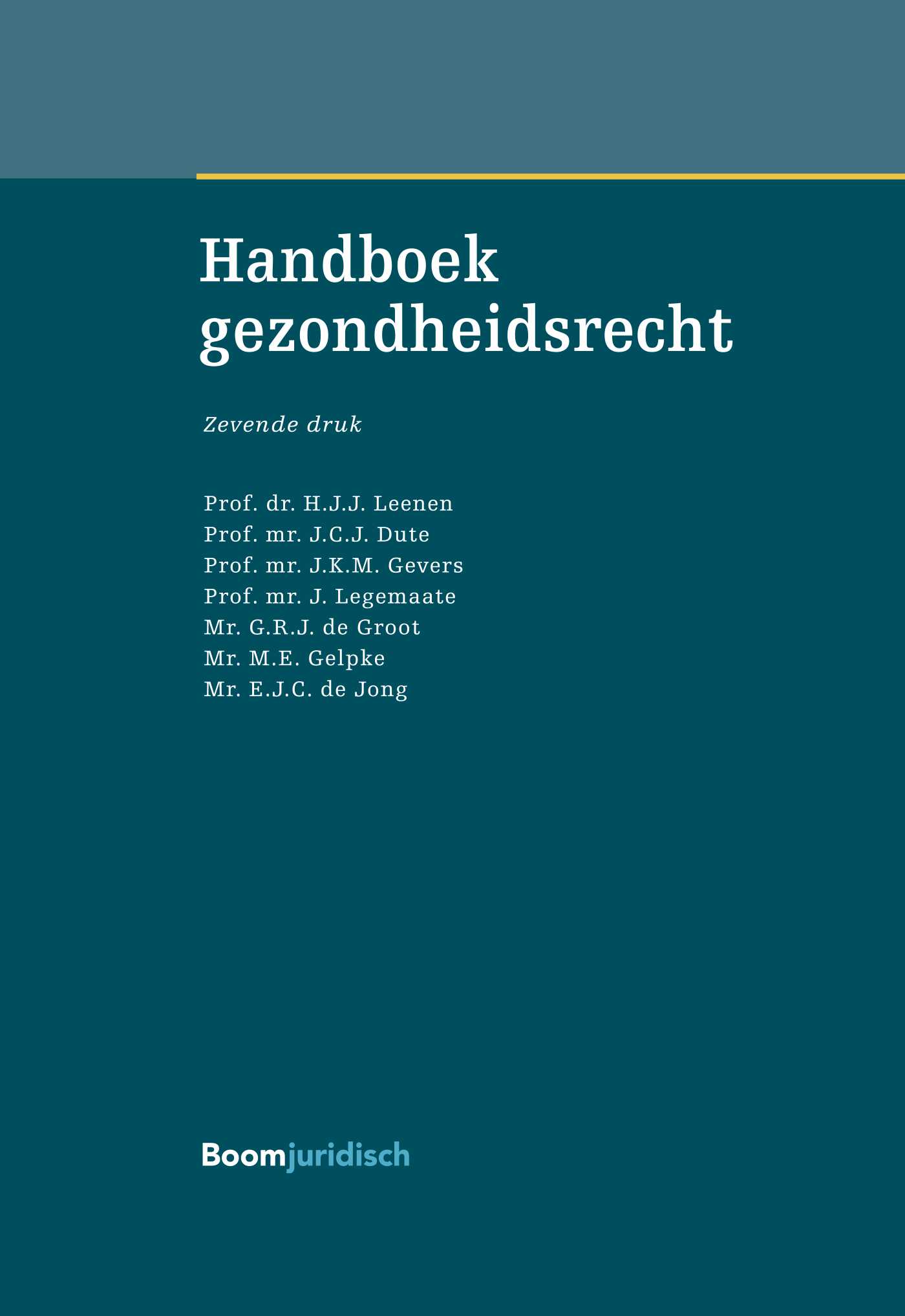 Omslag van Handboek Gezondheidsrecht
