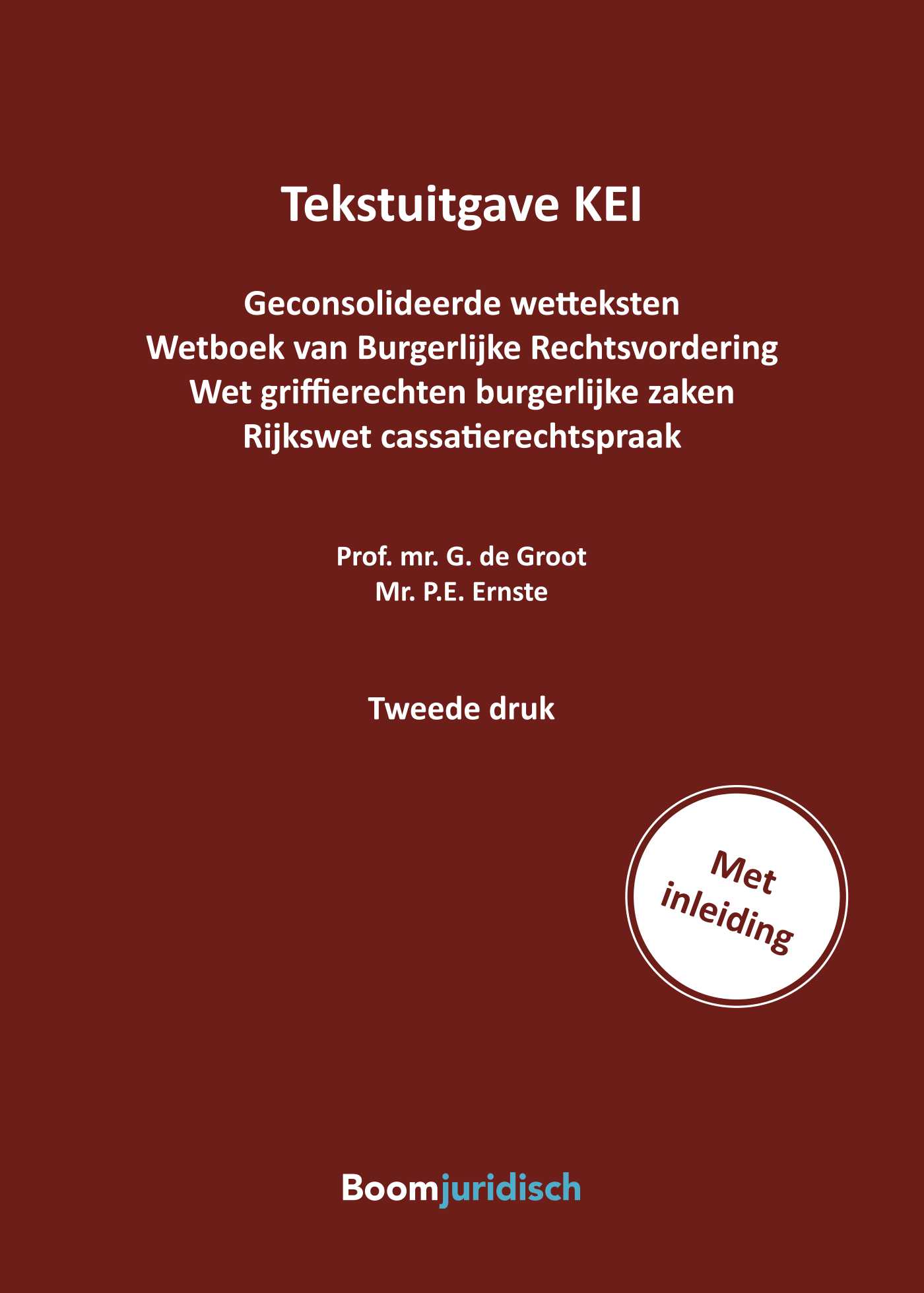 Omslag van Tekstuitgave KEI