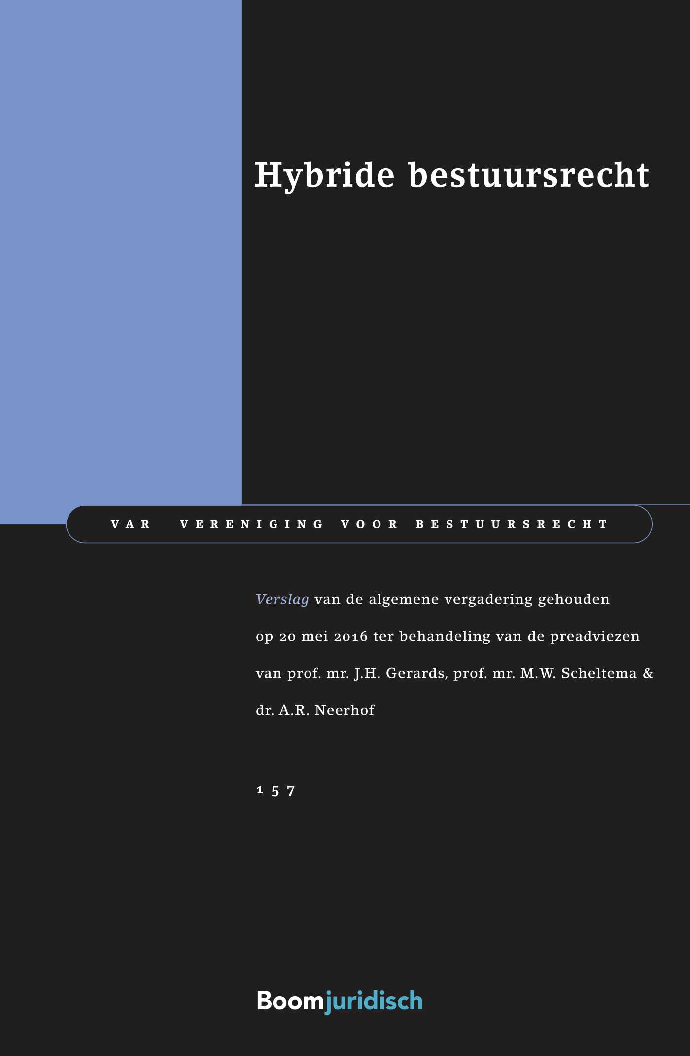 Omslag van Hybride bestuursrecht