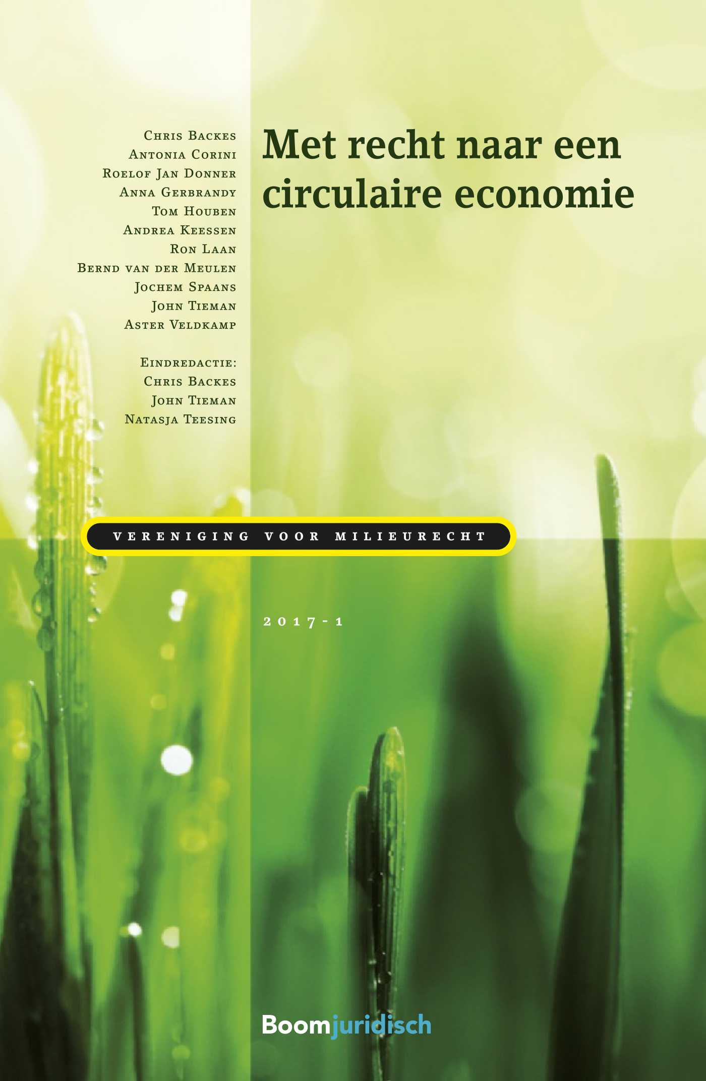 Omslag van Met recht naar een circulaire economie