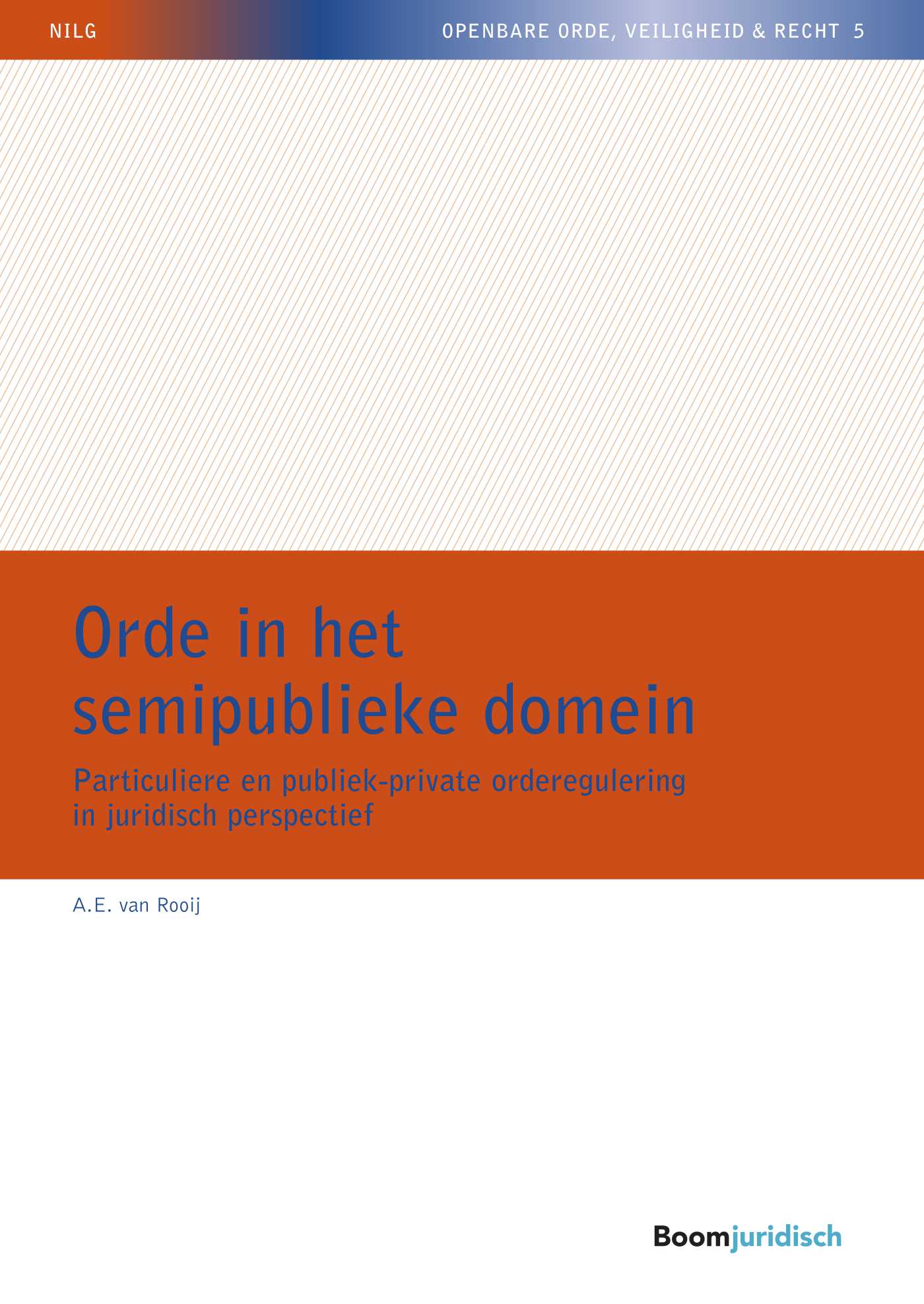 Omslag van Orde in het semipublieke domein