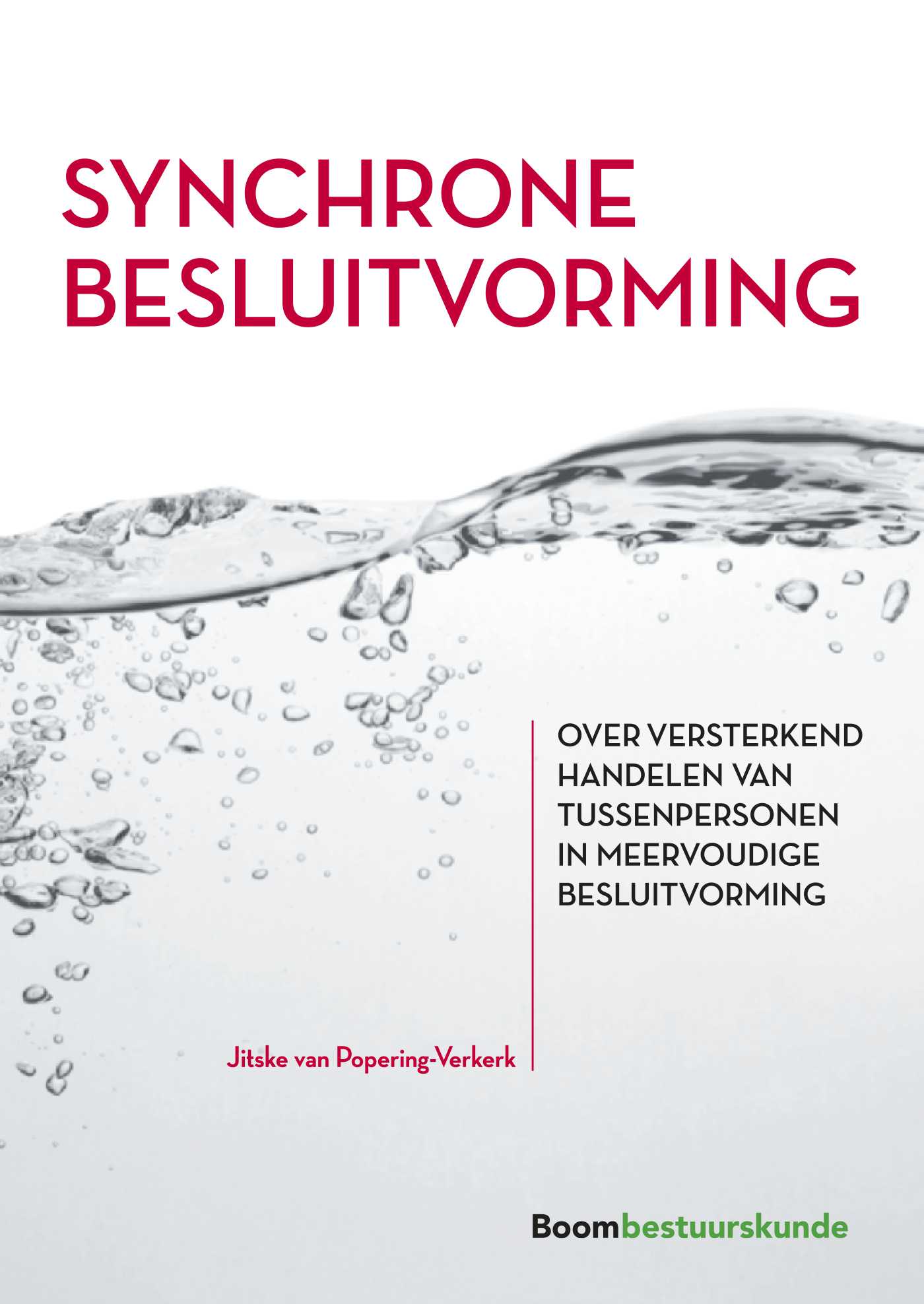 Omslag van Synchrone besluitvorming