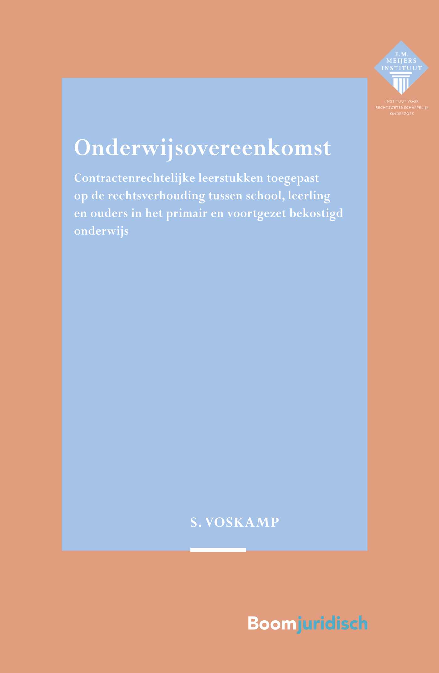 Omslag van Onderwijsovereenkomst