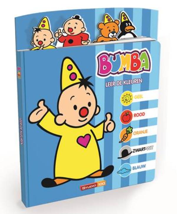 Omslag van Bumba kartonboek met vormtabs-Leer de kleuren