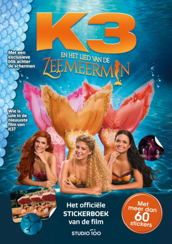 Omslag van K3 : filmstickerboek - Lied van de zeemeermin