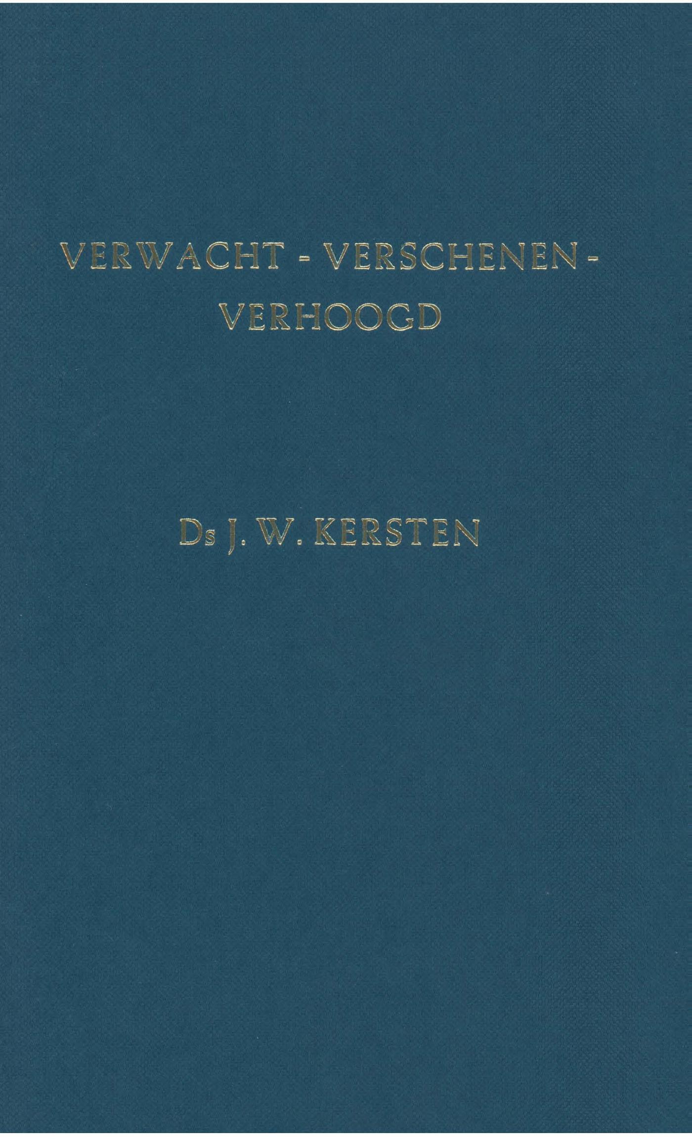 Omslag van Verwacht - verschenen - verhoogd