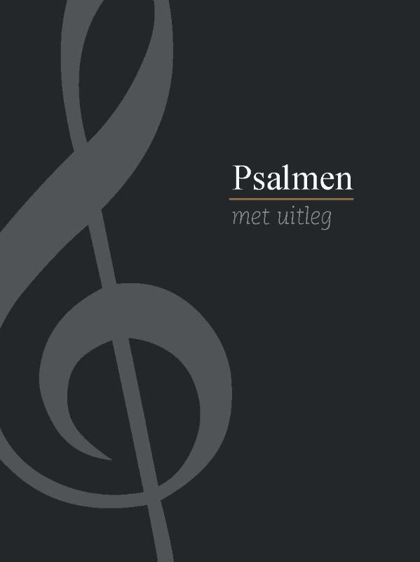 Omslag van Psalmboek met uitleg (zwart)