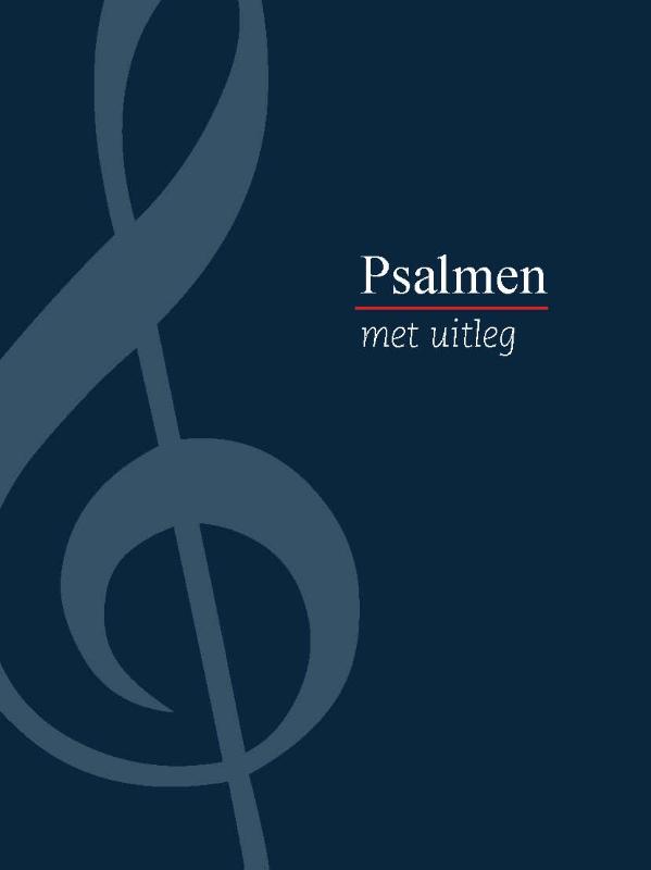 Omslag van Psalmboek met uitleg (blauw)