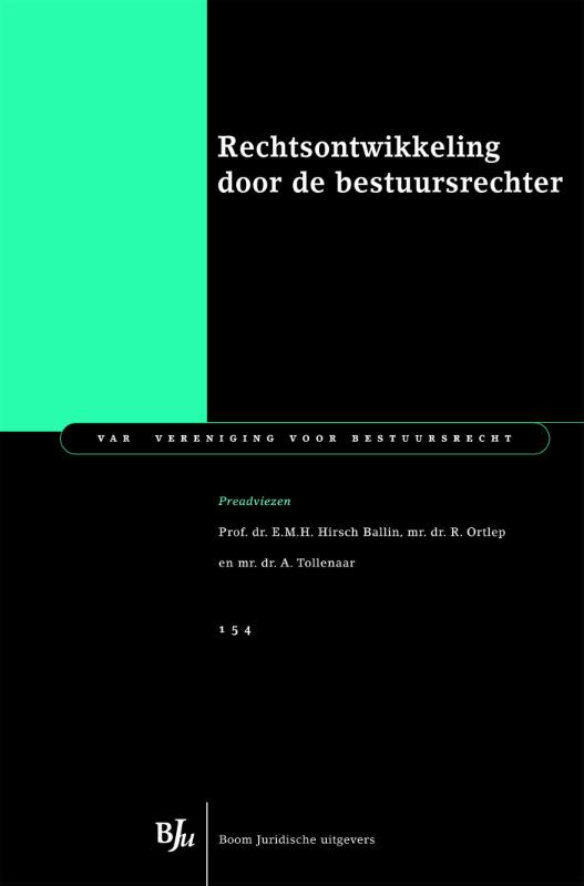 Omslag van Rechtsontwikkeling door de bestuursrechter