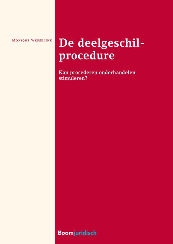 Omslag van De deelgeschilprocedure