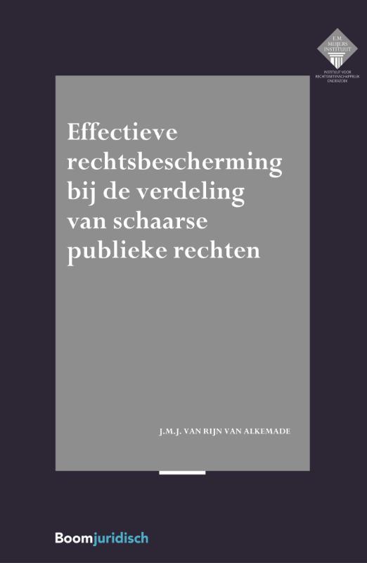 Omslag van Effectieve rechtsbescherming bij de verdeling van schaarse publieke rechten