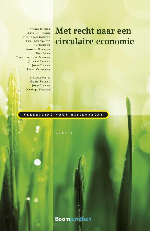Omslag van Met recht naar een circulaire economie