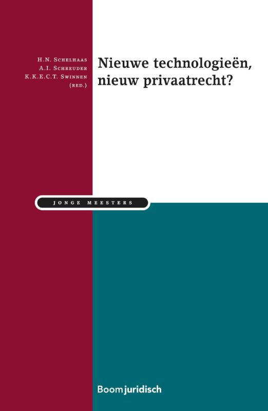 Omslag van Nieuwe technologieën, nieuw privaatrecht?