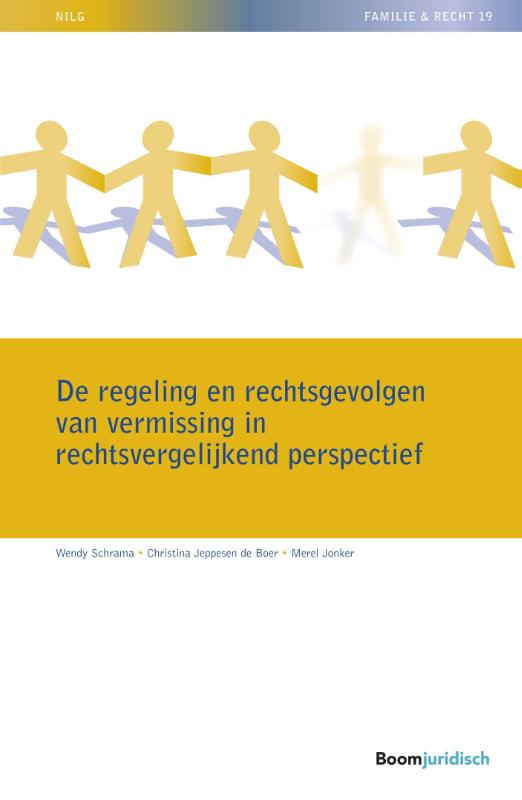 Omslag van De regeling en rechtsgevolgen van vermissing in rechtsvergelijkend perspectief