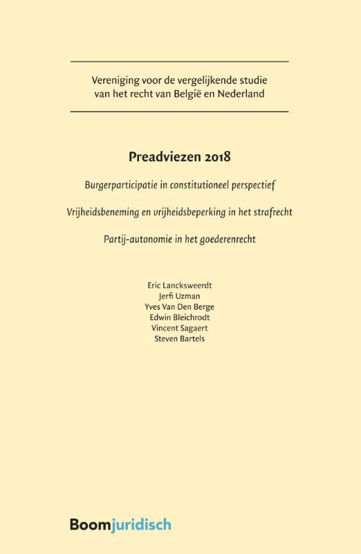 Omslag van Preadviezen 2018