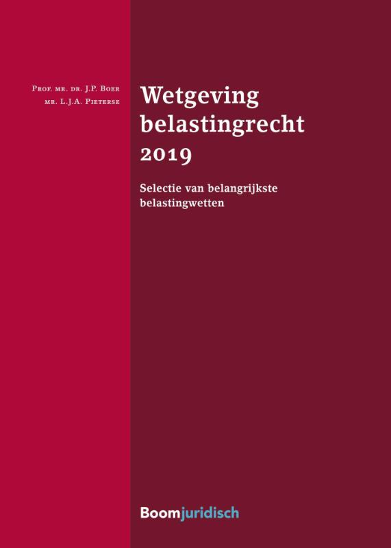 Omslag van Wetgeving belastingrecht 2019