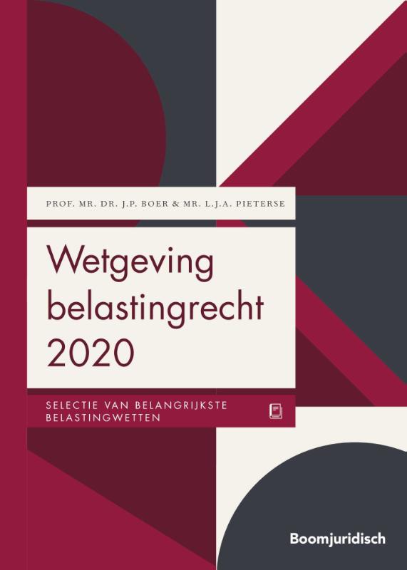 Omslag van Wetgeving belastingrecht 2020