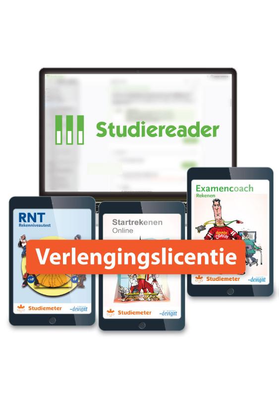 Omslag van Verlengingslicentie Studiereader Startrekenen mbo 12M