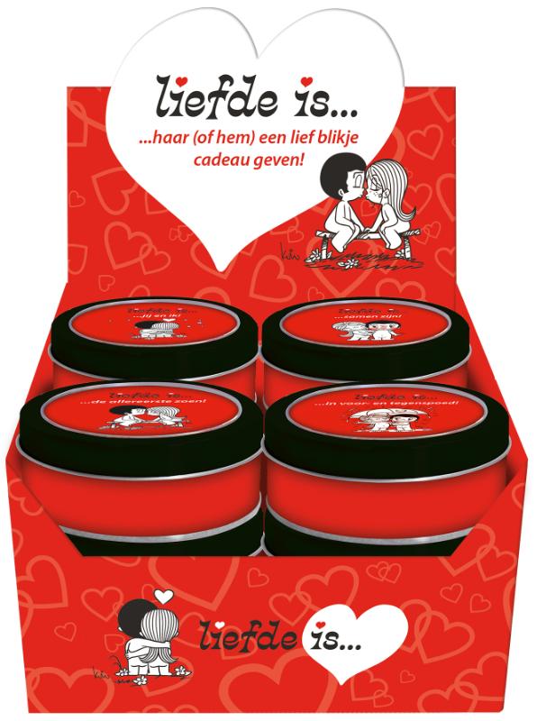 Omslag van Display 4Tx3E Cadeaublikje Liefde is…