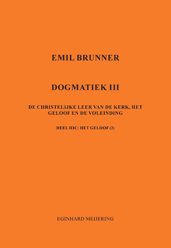 Omslag van Emil Brunner