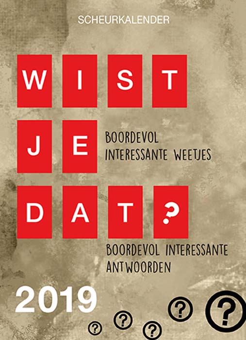 Omslag van Wist je dat? Scheurkalender 2019