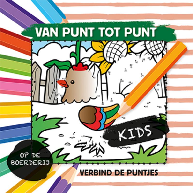 Omslag van Van punt tot punt kids - op de boerderij