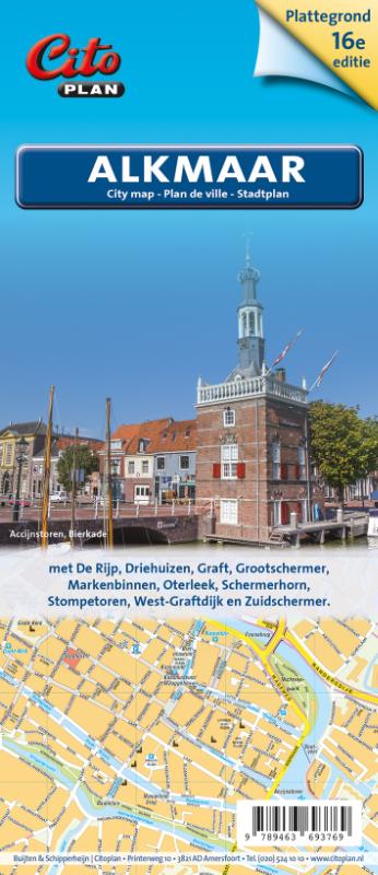 Omslag van Stadsplattegrond Alkmaar